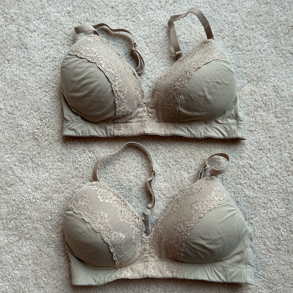 Set of two Natori Bliss Perfection Wireless Contour Nursing Bras, 32B